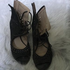 High heel boots.